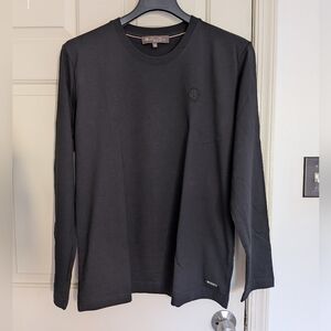 Loro Piana Black Long Sleeve Men's Shirt